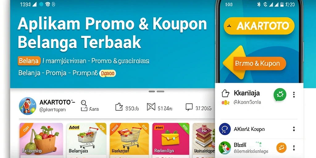 Antarmuka khas AKARTOTO untuk Promo & Kupon yang menarik.