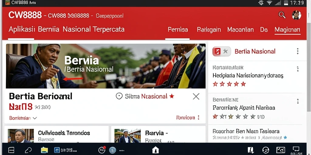 Tampilan antarmuka pengguna CW8888 yang informatif dan menarik.