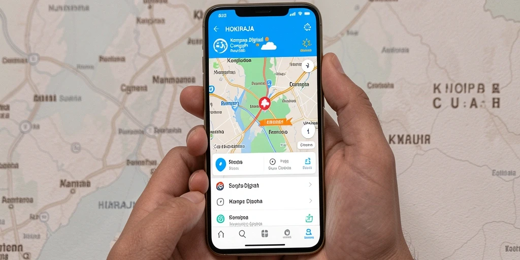 Antarmuka HOKIRAJA yang modern dan user-friendly untuk navigasi.