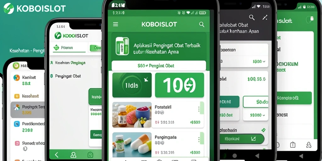 Tampilan antarmuka <strong>KOBOISLOT</strong> yang sederhana dan fungsional untuk pengingat obat.
