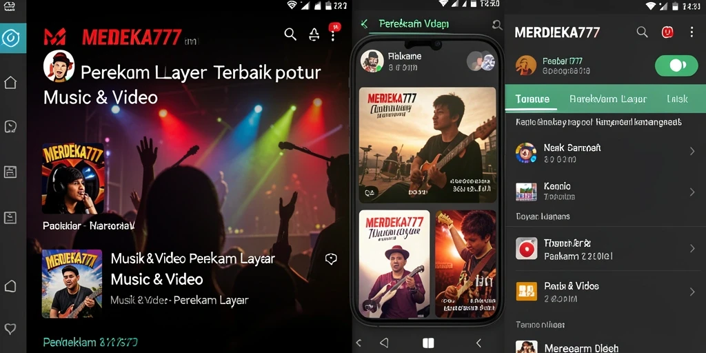Antarmuka aplikasi MERDEKA777 yang mudah digunakan untuk perekaman layar.