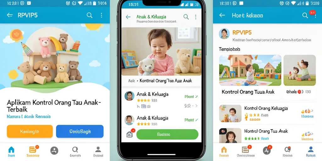 Antarmuka RPVIP5 menunjukkan kontrol orang tua yang efisien dan ramah pengguna.