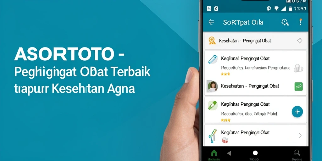 Antarmuka SORTOTO yang user-friendly untuk pengingat obat.