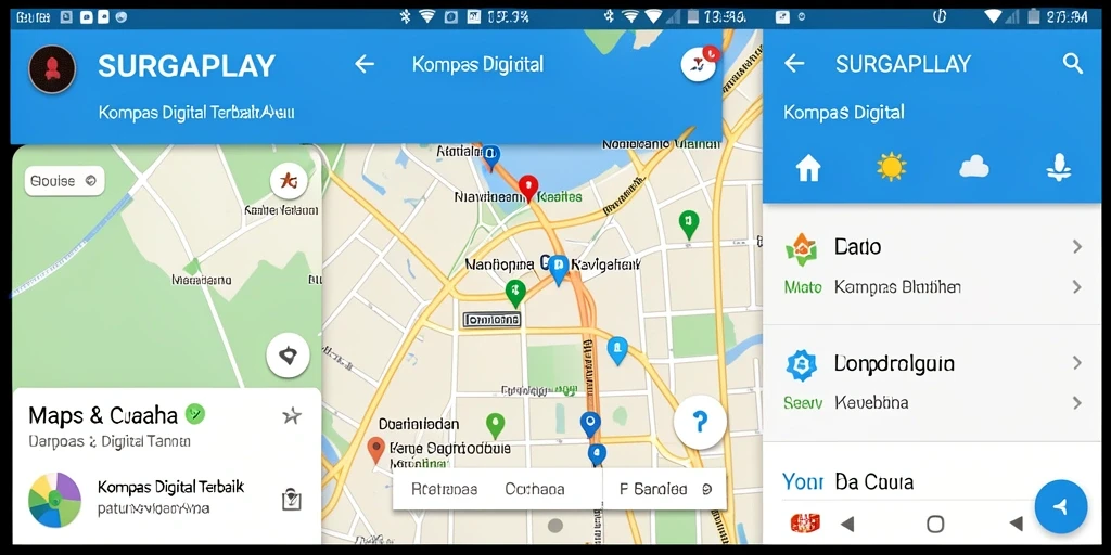 Tampilan antarmuka intuitif dan responsif dari aplikasi SURGAPLAY.