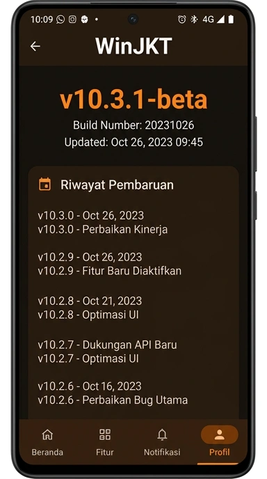 Riwayat Versi winjkt Terbaru dan Terkini